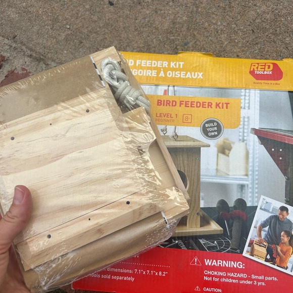 Wooden Bird Feeder Kit - Natural Wood - Picture 2 of 4